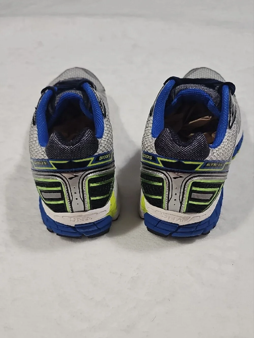 Brooks Silver, Blue & Neon Green Men's Running Shoes